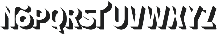 Gamiber Extrude otf (400) Font UPPERCASE