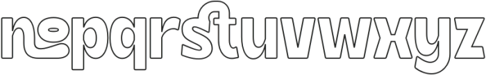 Gamiber Outline otf (400) Font LOWERCASE
