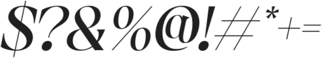 Gamilia-Italic otf (400) Font OTHER CHARS