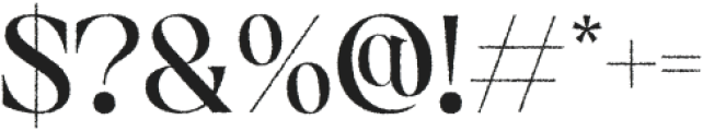 Gamilia Rough Regular otf (400) Font OTHER CHARS