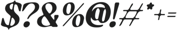 GamiliaBlur-Italic otf (400) Font OTHER CHARS