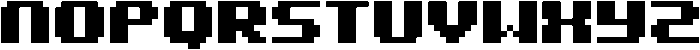 Gaming Regular otf (400) Font LOWERCASE