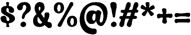 Gamon Regular otf (400) Font OTHER CHARS