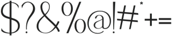 Gamora-Regular otf (400) Font OTHER CHARS
