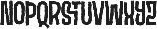 Gamoze Distort otf (400) Font UPPERCASE