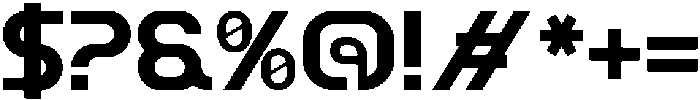 Ganexu Regular otf (400) Font OTHER CHARS