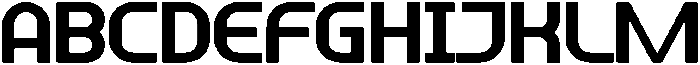 Ganexu Regular otf (400) Font UPPERCASE