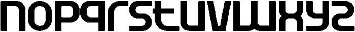 Ganexu Regular otf (400) Font LOWERCASE