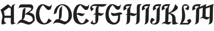 Gang Rebel otf (400) Font UPPERCASE