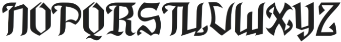 Gang Rebel otf (400) Font UPPERCASE