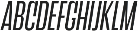 Gangsar Light Italic otf (300) Font UPPERCASE