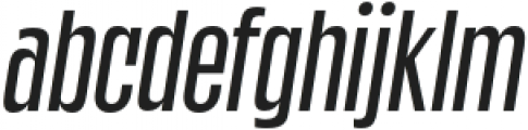 Gangsar Light Italic otf (300) Font LOWERCASE