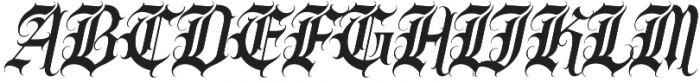 Gangsta Italic otf (400) Font UPPERCASE