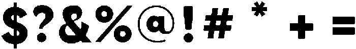 GaniaDisplay-Bold otf (700) Font OTHER CHARS