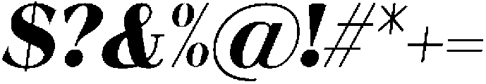 Ganik Black Slanted otf (900) Font OTHER CHARS