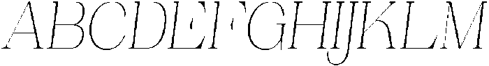 Ganik ExtLt SemCond Obliq otf (400) Font UPPERCASE