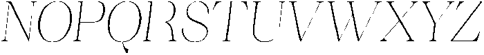 Ganik ExtLt SemCond Obliq otf (400) Font UPPERCASE