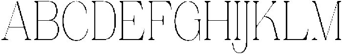 Ganik Extra Light Condensed otf (200) Font UPPERCASE