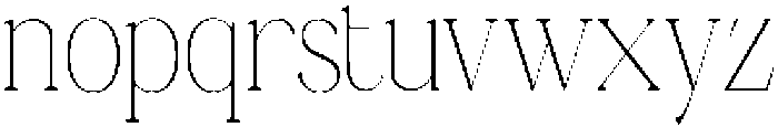 Ganik Extra Light Condensed otf (200) Font LOWERCASE