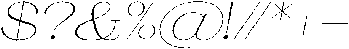Ganik Extra Light Expanded Slanted otf (200) Font OTHER CHARS