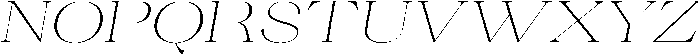 Ganik Extra Light Expanded Slanted otf (200) Font UPPERCASE