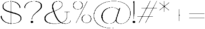 Ganik Extra Light Expanded otf (200) Font OTHER CHARS