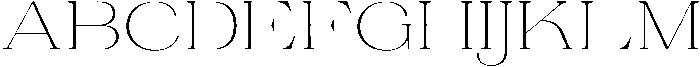 Ganik Extra Light Expanded otf (200) Font UPPERCASE