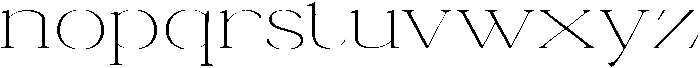 Ganik Extra Light Expanded otf (200) Font LOWERCASE