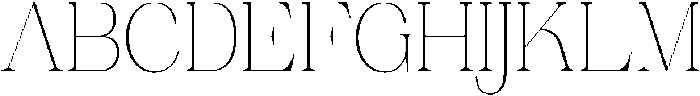 Ganik Extra Light Semi Condensed otf (200) Font UPPERCASE