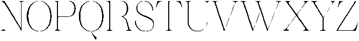 Ganik Extra Light Semi Condensed otf (200) Font UPPERCASE