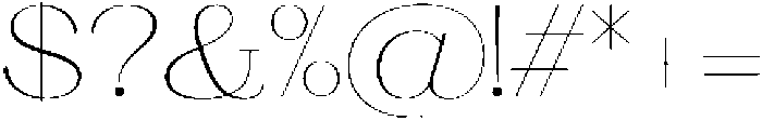 Ganik Extra Light Semi Expanded otf (200) Font OTHER CHARS