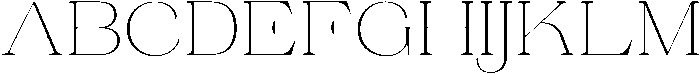 Ganik Extra Light Semi Expanded otf (200) Font UPPERCASE