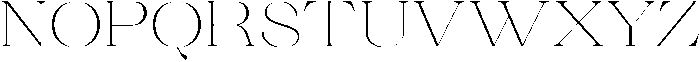 Ganik Extra Light Semi Expanded otf (200) Font UPPERCASE