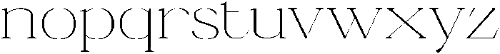 Ganik Extra Light Semi Expanded otf (200) Font LOWERCASE