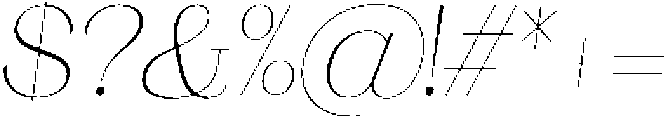 Ganik Extra Light Slanted otf (200) Font OTHER CHARS