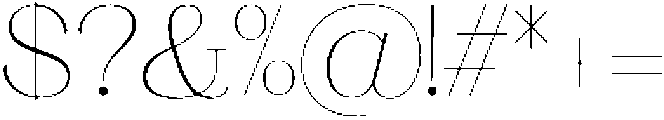 Ganik Extra Light otf (200) Font OTHER CHARS