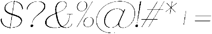 Ganik ExtraLight SemiExpanded Oblique otf (200) Font OTHER CHARS