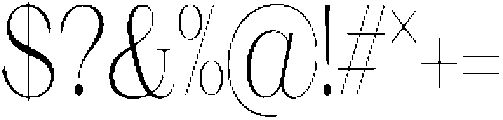 Ganik Light Condensed otf (300) Font OTHER CHARS