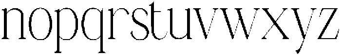 Ganik Light Condensed otf (300) Font LOWERCASE