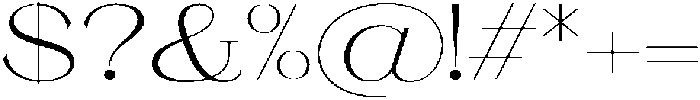 Ganik Light Expanded otf (300) Font OTHER CHARS