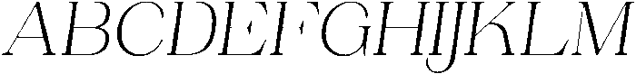 Ganik Light Slanted otf (300) Font UPPERCASE