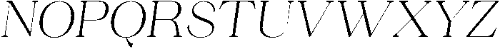 Ganik Light Slanted otf (300) Font UPPERCASE