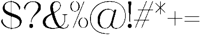 Ganik Regular otf (400) Font OTHER CHARS