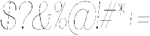 Ganik Thin Condensed Slanted otf (100) Font OTHER CHARS