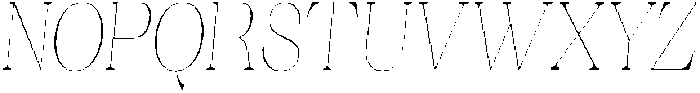 Ganik Thin Condensed Slanted otf (100) Font UPPERCASE