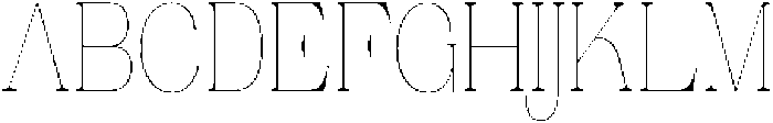 Ganik Thin Condensed otf (100) Font UPPERCASE