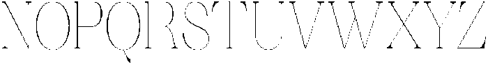 Ganik Thin Condensed otf (100) Font UPPERCASE