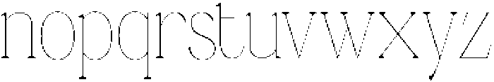 Ganik Thin Condensed otf (100) Font LOWERCASE