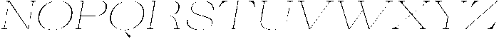 Ganik Thin Expanded Slanted otf (100) Font UPPERCASE