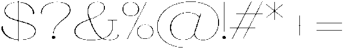 Ganik Thin Expanded otf (100) Font OTHER CHARS